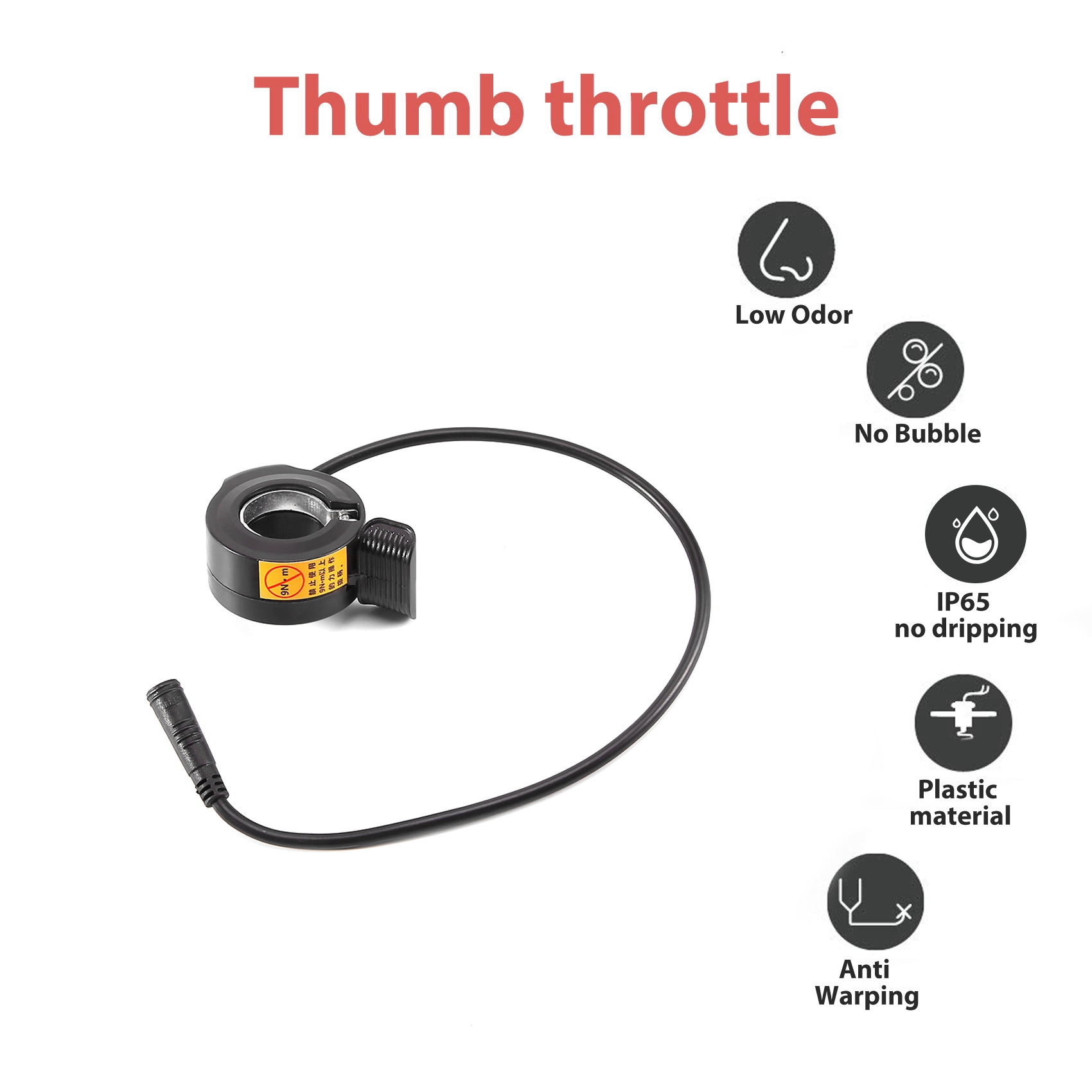 ABME New Thumb Throttle for Mi - огляд і ціна Mid Drive Motor Kit 52V 1000W