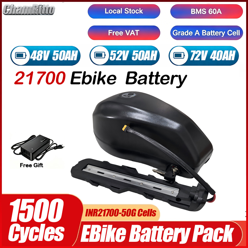 48V 72V 52V 60V ebike Fuel Tan - огляд і ціна Electric Bicycle Battery 72V 30Ah